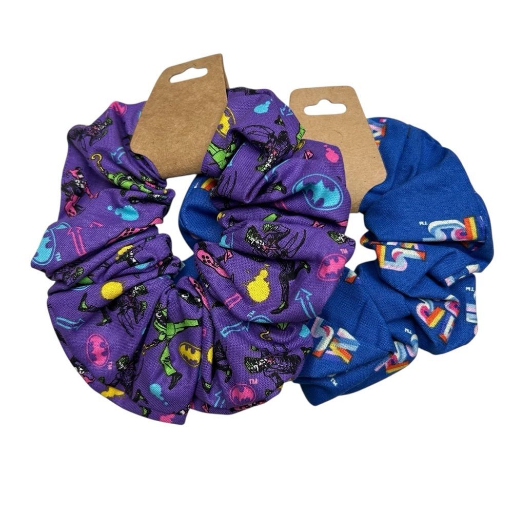 Scrunchies 2-Pack Handmade Star Wars & Batman Riddler - Picture 2 of 3